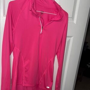 Champion Hot Pink Quarter-Zip Top